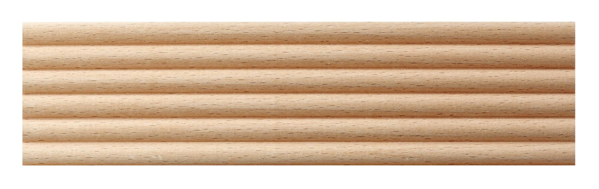 Asta Rettangolare In Faggio Grezzo 2440 X 31 X 20 Mm . Confezione Da 2 Pezzi 82941916