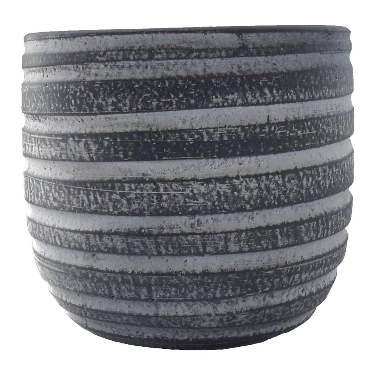 Coprivaso velluto grigio con manici per piante vaso 16 cm
