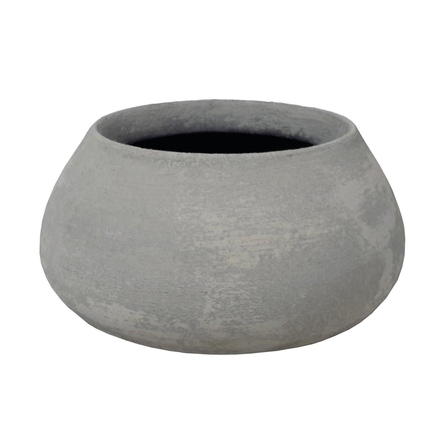 Coprivaso per piante e fiori Erika in ceramica grigio H 14 cm 16 cm
