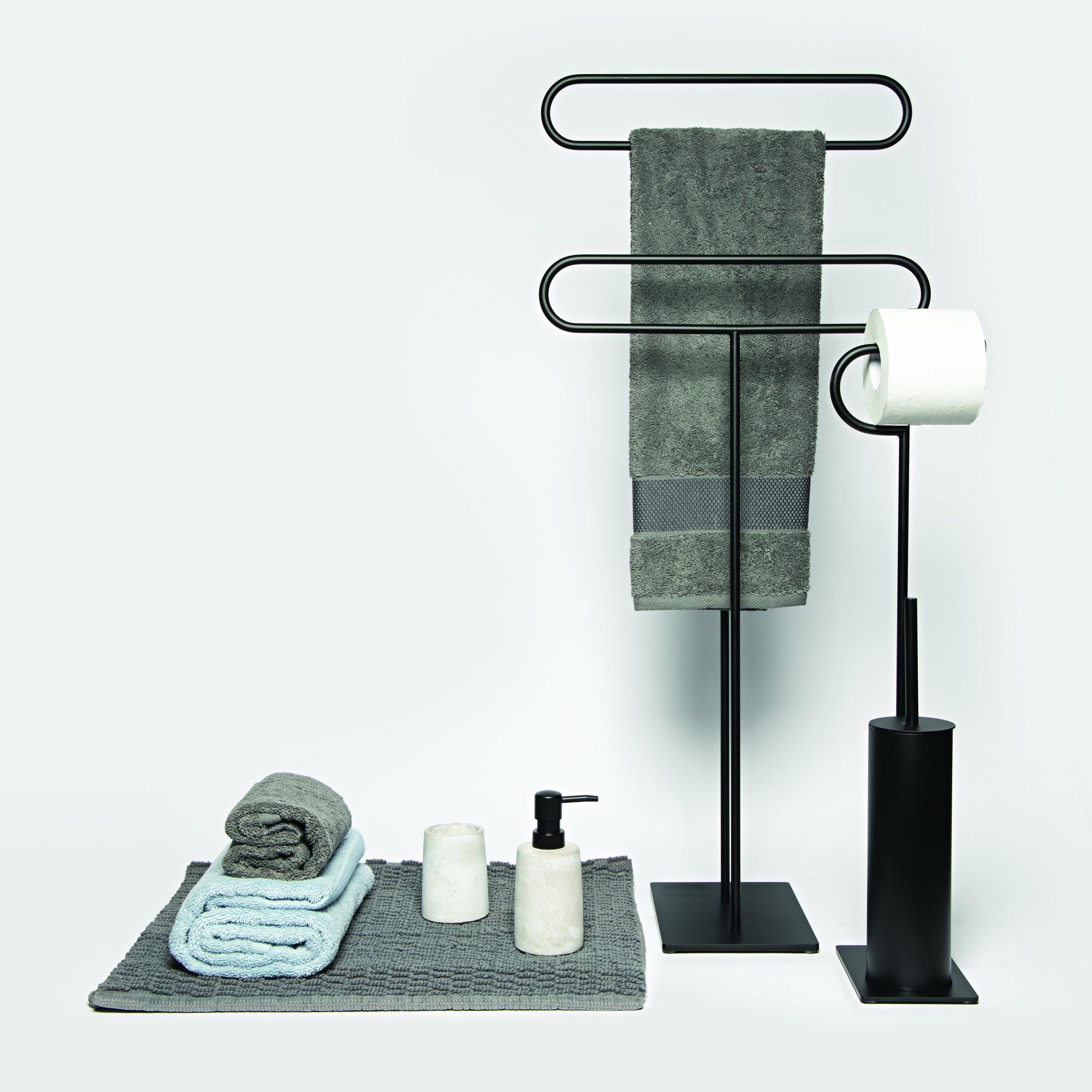 Asciugamano Rosa Geometrico 55x100 Cm | Cotone Assorbente | Moderno Per Bagno | PiP Studio - Foto 12