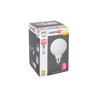 Lampadina LED, faretto, smerigliato, luce naturale, 7.2W=806LM (equiv 60  W), 120° , LEXMAN