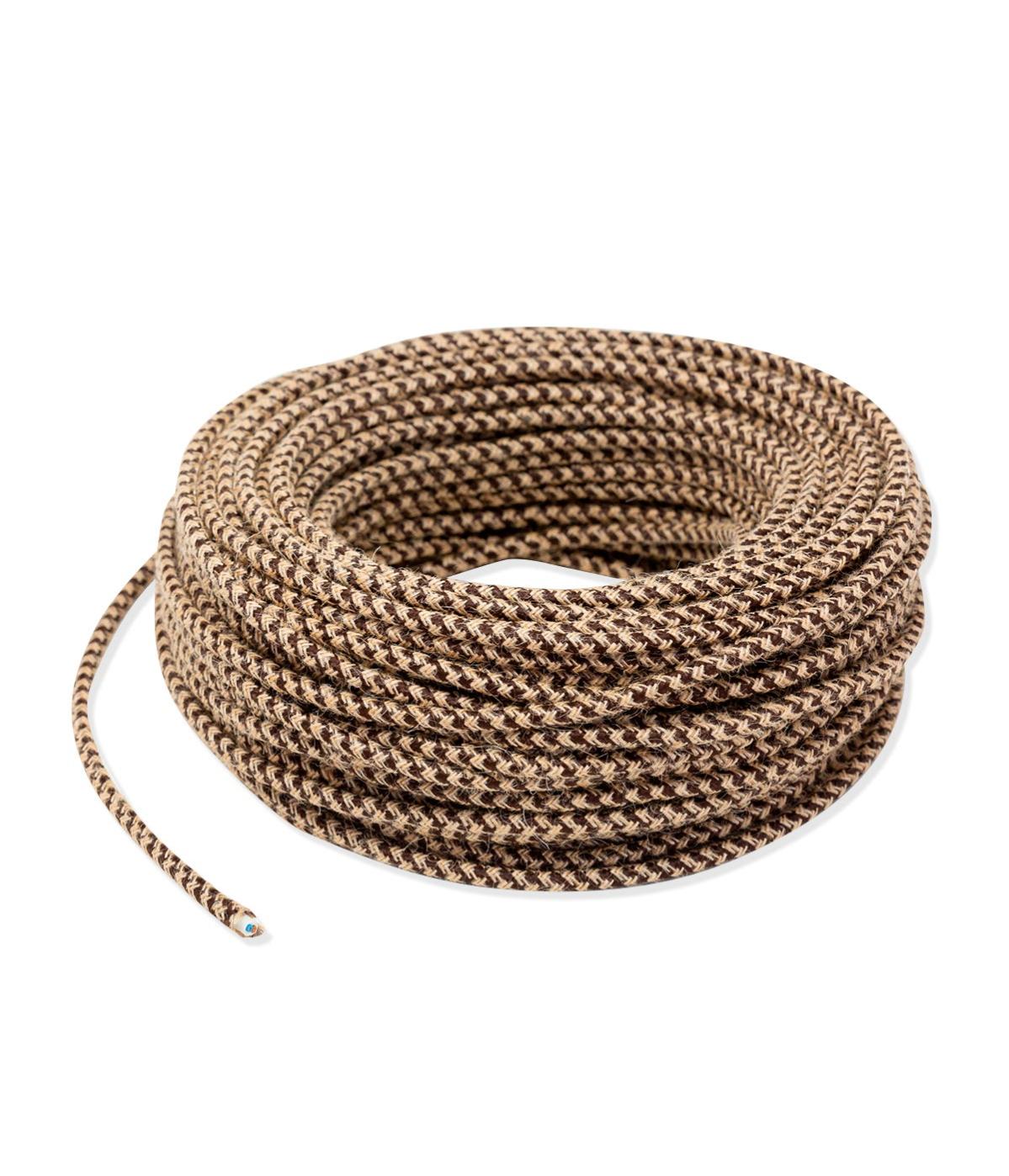 Cavo Tessile 2.5M (2x0.75mm) Marrone