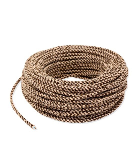 Cavo Tessile 2.5M (2x0.75mm) Marrone - Foto 1