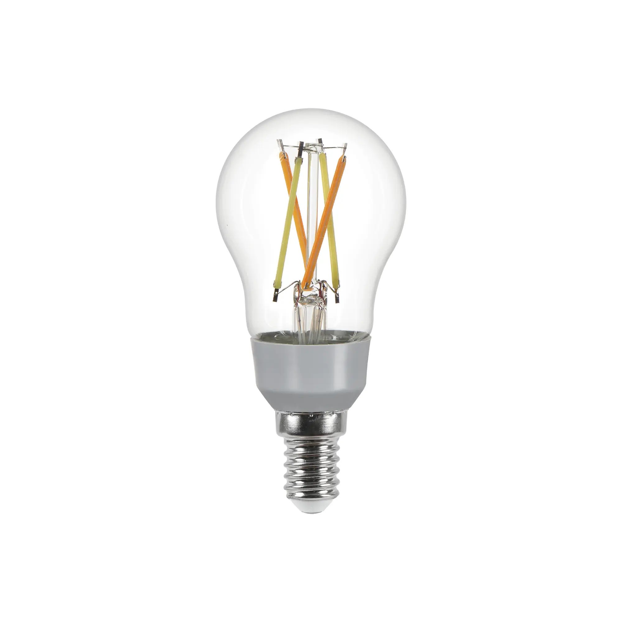 Lampadina LED, goccia, trasparente, cct, 4W=806LM (equiv 40 W), 330°  dimmerabile, LEXMAN