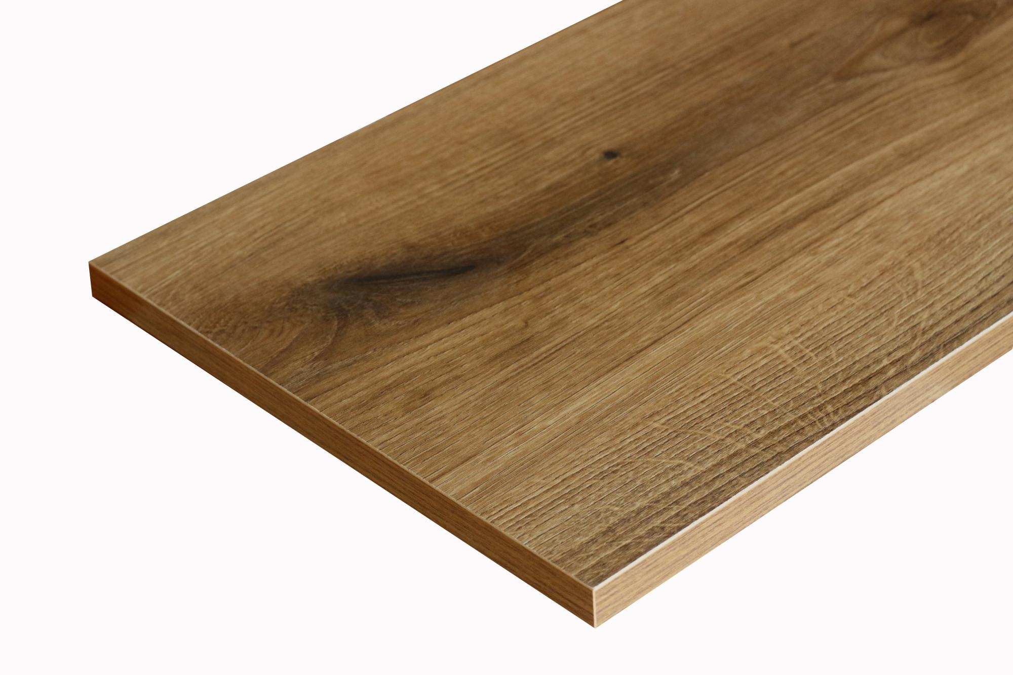 Ripiano pannello di truciolato ARTENS 80 x 20 cm Sp 18 mm rovere scuro ...