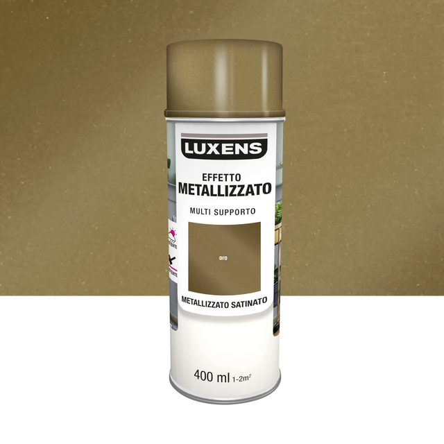 Smalto spray LUXENS base solvente giallo oro metallizzato 0.4 L