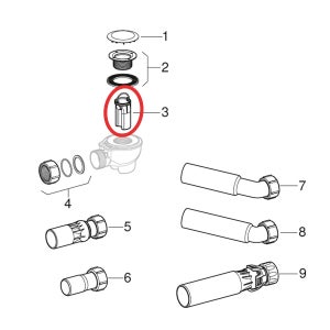 Wc - Rubinetto galleggiante sciacquone M3/8 laterale - SIAMP : 30 9503 07