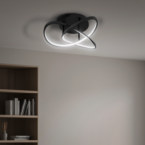 Plafoniera LED soffitto lampada parete muro 25W resa 250W luce interni  ripostiglio bagno 230V TONDO LUCE FREDDA 6400K