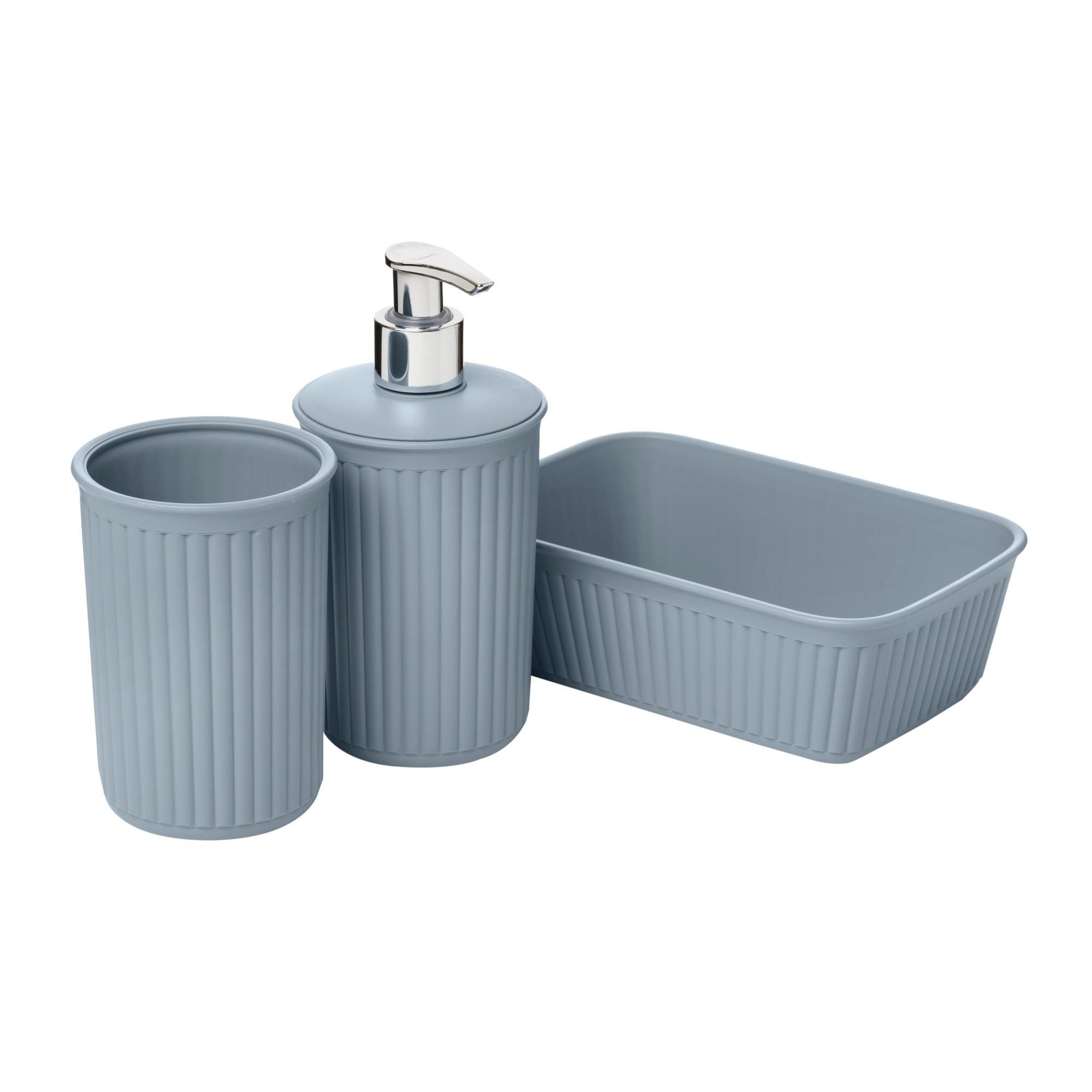 GMMH - Set di 6 accessori da bagno, con dispenser per sapone, porta GMMH - Set di 6 accessori da bagno, con dispenser per sapone, porta
