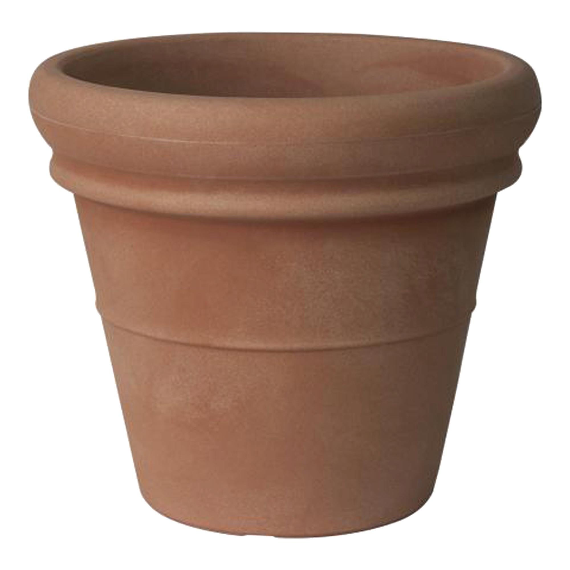 KADAX Vaso Da Fiori Con Sottovaso - Vaso Per Piante In Plastica Minimalista Vaso Decorativo Per Fiori Cactus Ed Erbe 25 Cm Grigio 83765102