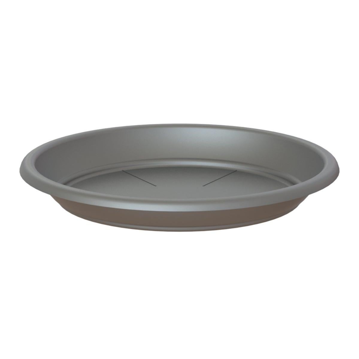 Tymar Vaso da fiori con sottovaso, confezione da 2, forma rotonda
