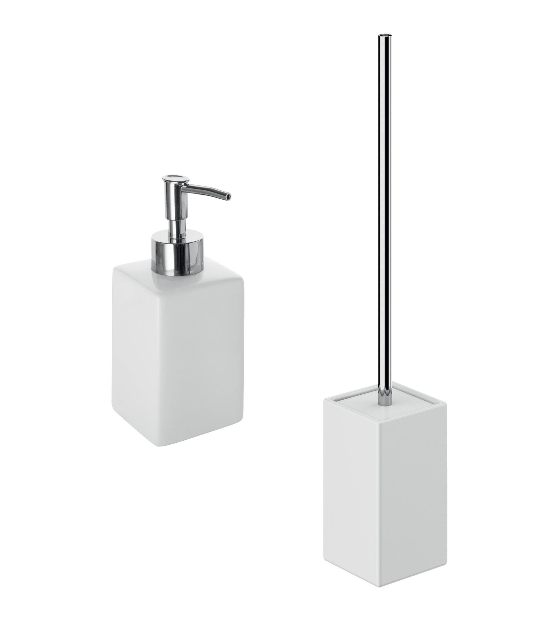 Set di accessori da bagno GEDY in ceramica bianco