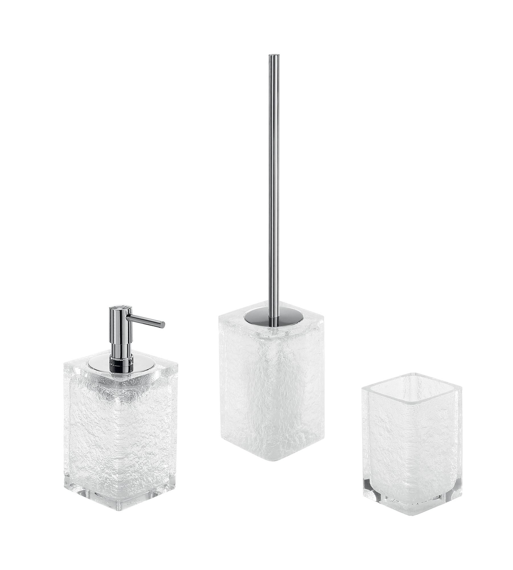 Accessoires Salle De Bain Bongio Brasil – Blanc/chromé – Neufs Sous Emballage