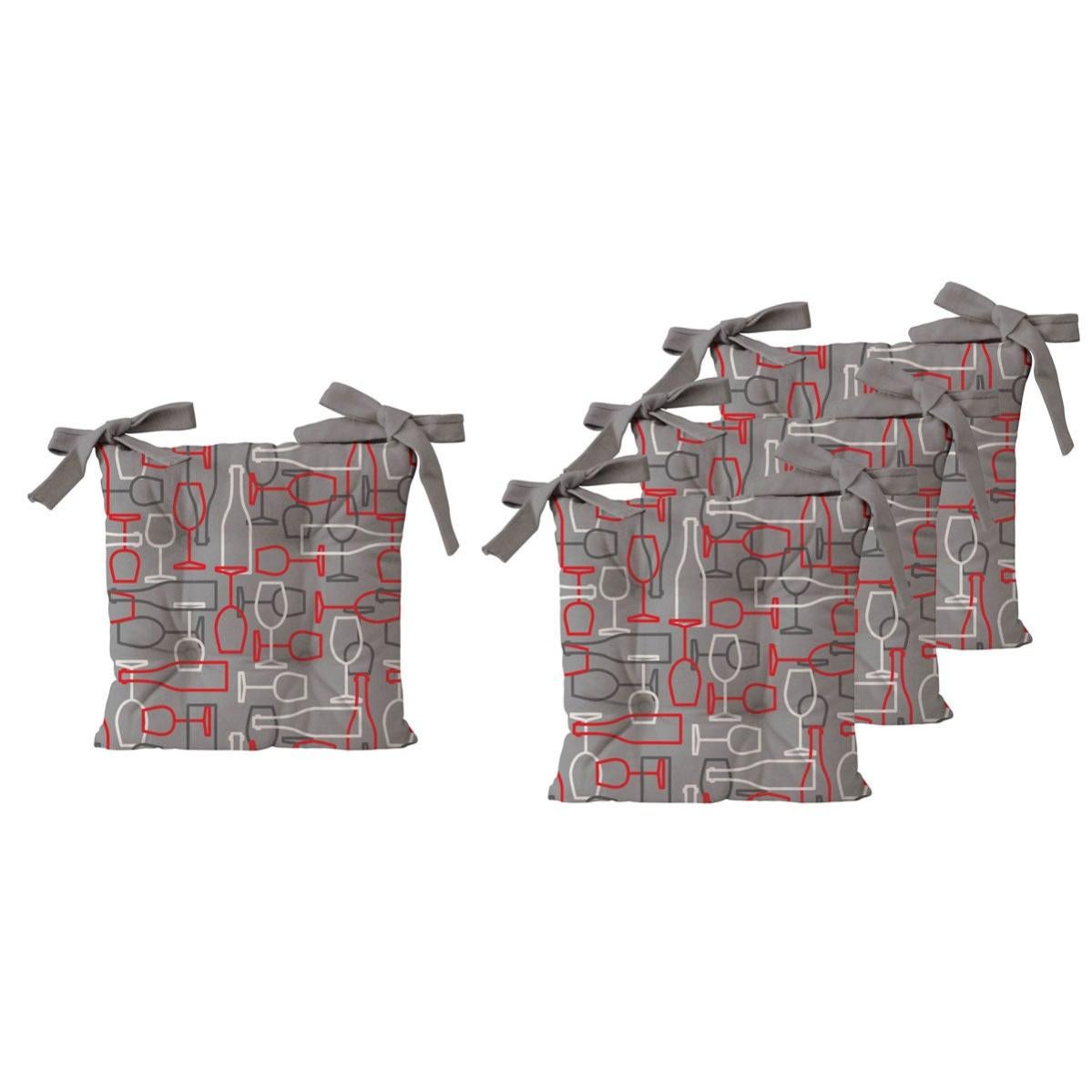 Cuscino Sedia 40x40 Con Lacci Panama Cuscino Interno Ed Esterno - 8
