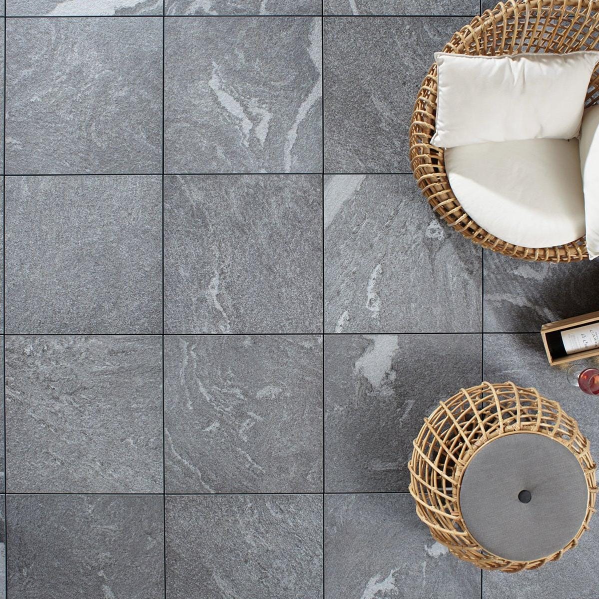 Lastra Grigioni in pietra grigio 60 x 60 cm, spessore 30 mm | Leroy Merlin