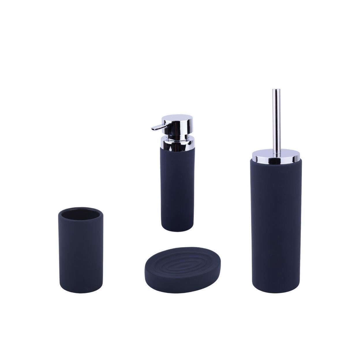 WOTZOV Set Di Accessori Da Bagno In Ceramica Alla Moda, Kit Di Decorazioni Per Accessori Da Bagno Squisiti Da 6 Pezzi, Incluso Dispenser Per Lozioni, Portaspazzolino, 2 Tazze - 2