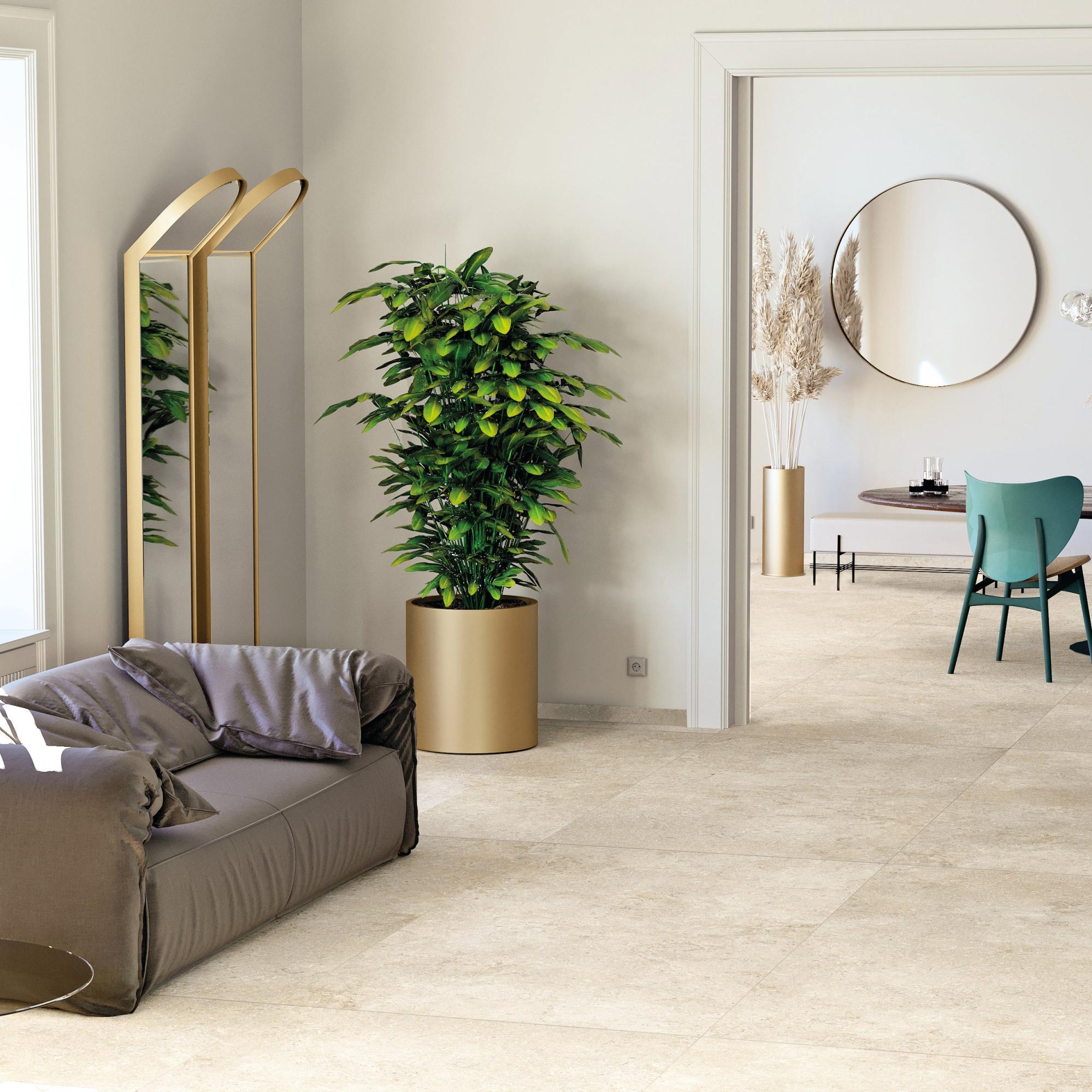Piastrella A Mosaico In Travertino Naturale Beige Noce, Formato 305x305 Mm, Per Pareti, Bagno E WC