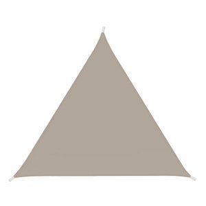 Vela Ombreggiante Triangolare in Polietilene Beige, 620x620x620cm 