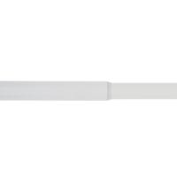 Asta Per Tenda Estensibile In Metallo Bianco, Da 120 A 210 Cm, Diametro 16-18 Mm, Per Tende Leggere, Inclusi Accessori Montaggio