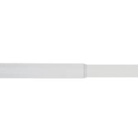 Asta Per Tenda Estensibile In Metallo Bianco, Da 120 A 210 Cm, Diametro 16-18 Mm, Per Tende Leggere, Inclusi Accessori Montaggio