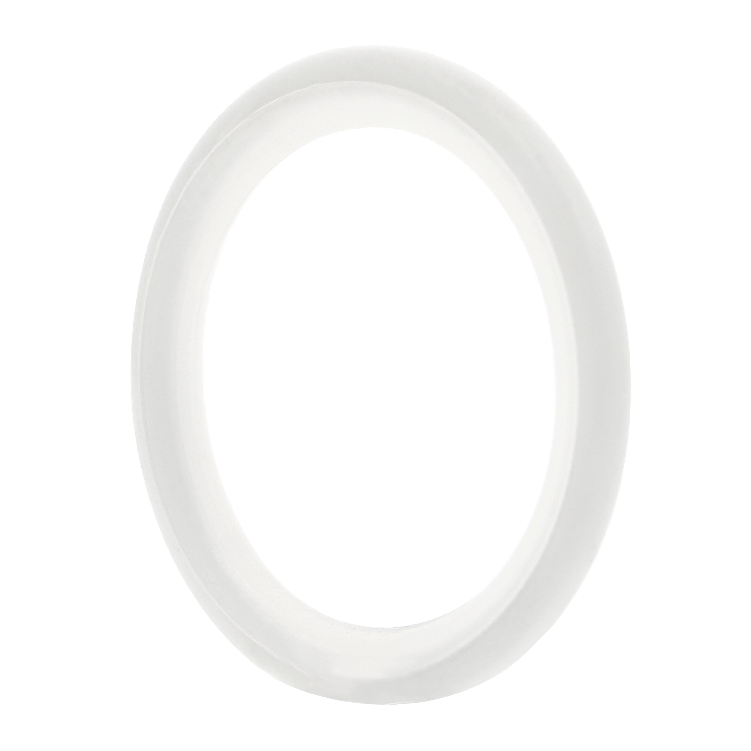 Anello Ø20mm Modern design bianco verniciato, 10 pz