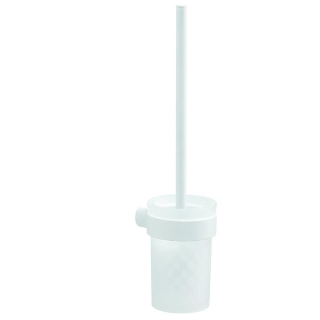 WENKO Set WC Agropoli Grigio, portascopino chiuso in plastica di WENKO Set WC Agropoli Grigio, portascopino chiuso in plastica di