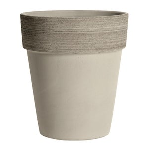 vaso alto di design in ceramica rossa H35,5cm