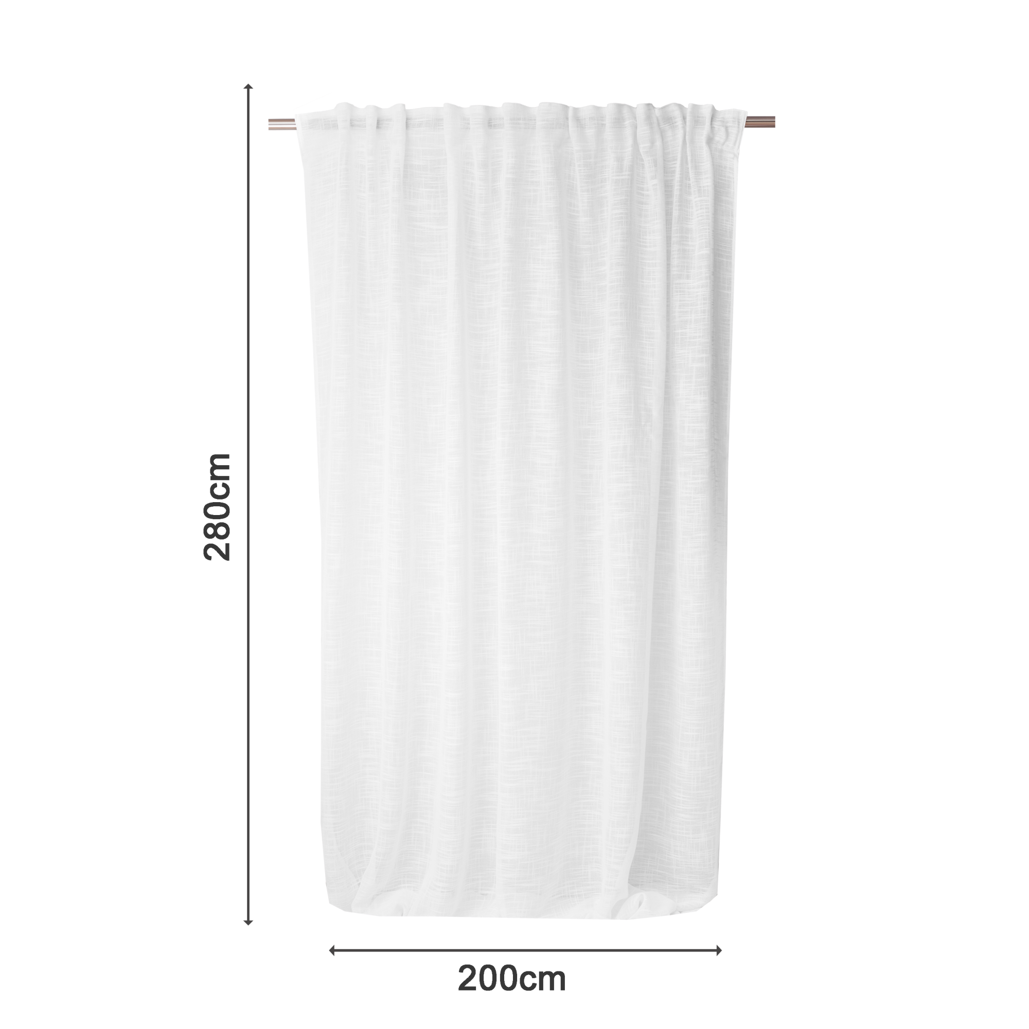 Tenda arredo Natis L 280 x H 300 cm bianco | OBI