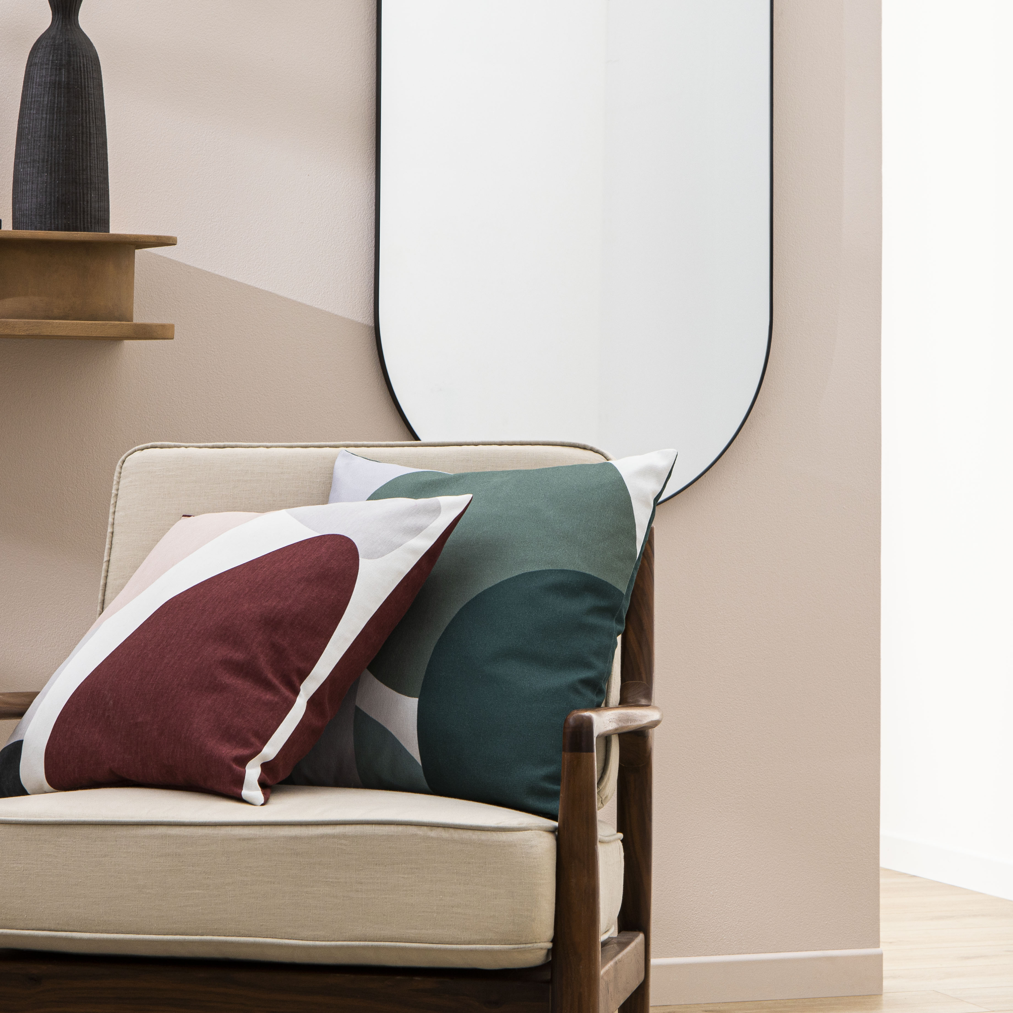 Bonamaison Set di federe per Cuscino Decorative, Multicolore, 45 x 45 cm