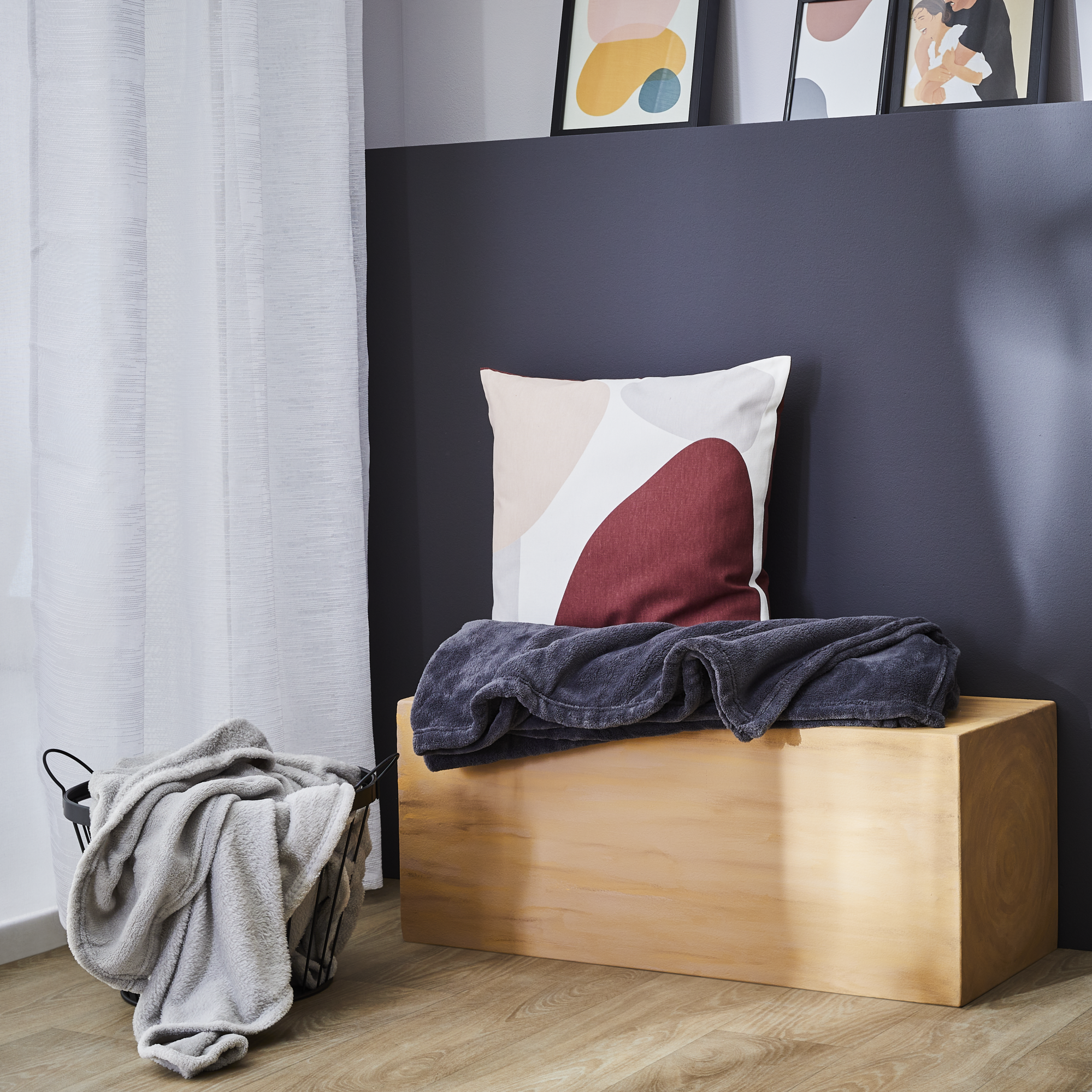 Bonamaison Set di Federa per Cuscino, Multicolore, 45x45 Cm, 5 unità