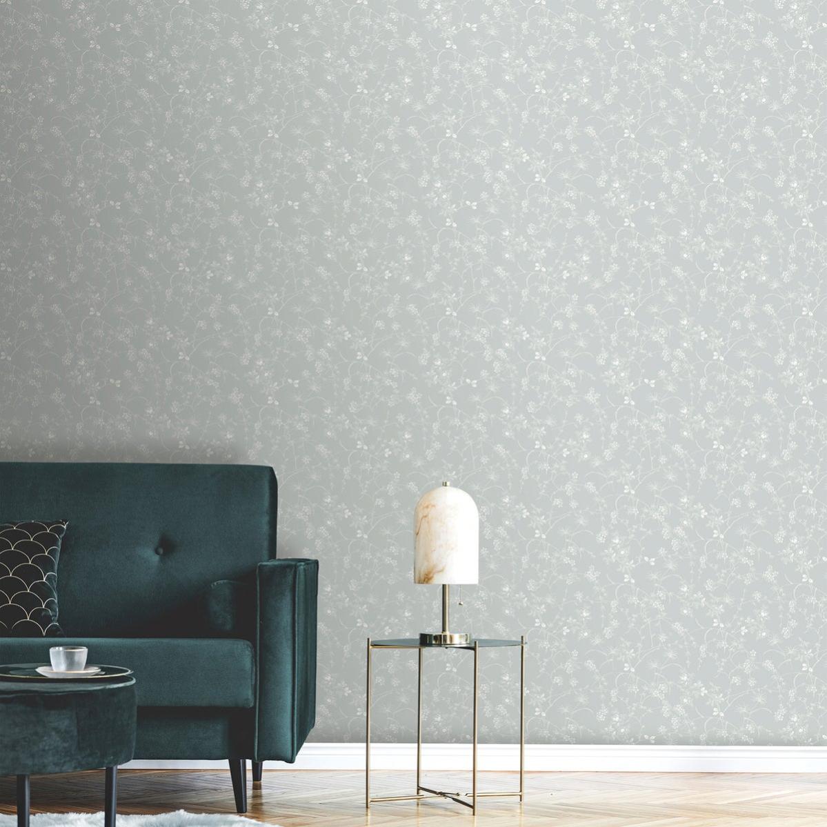 Carta Da Parati Vintage Lavabile VEELIKE Carta Da Parati Foglie Nera  44.5x900cm - Carta Adesiva Floreale Vintage Impermeabile Per Pareti E  Mobili Pellicola Mobili, image size:1199x1199