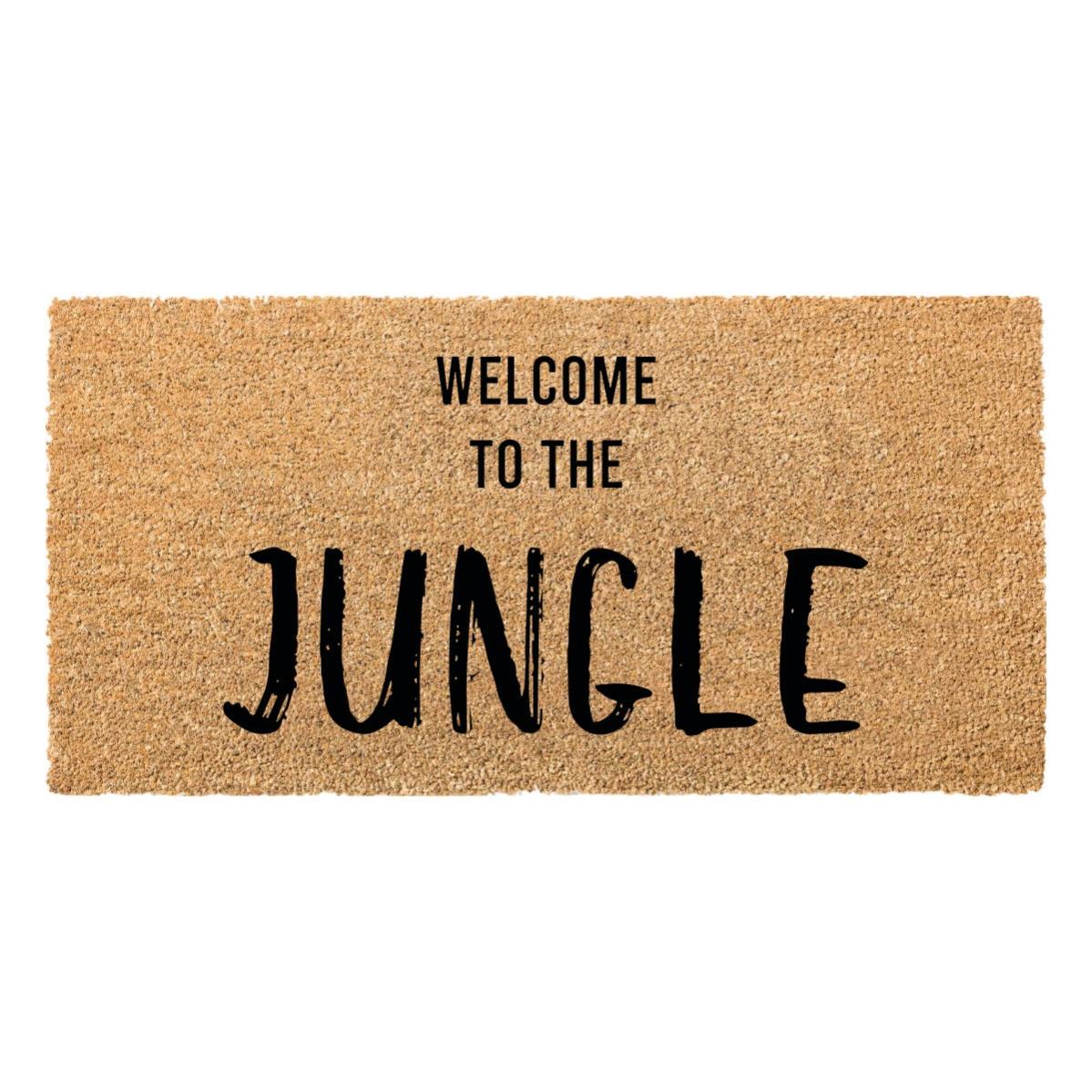 Zerbino Esterno In Cocco Dipinto A Mano Baroni Home - 70x40 Cm, Motivo Gatti, Antiscivolo - Foto 8