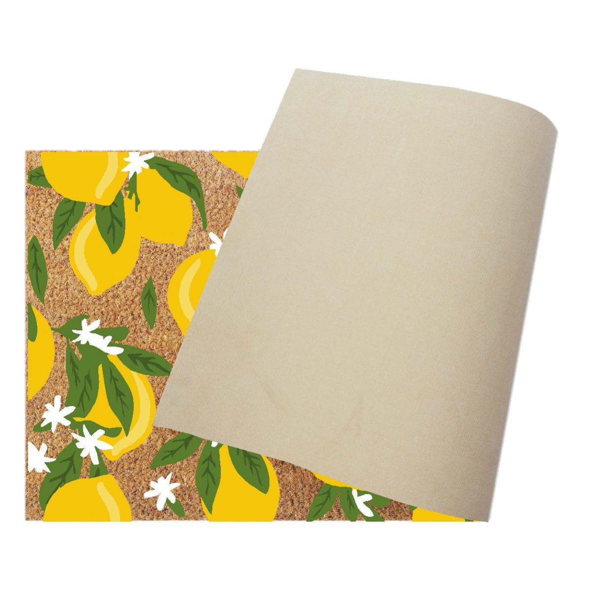 Zerbino coppia in cocco naturale personalizzato cm 80x50