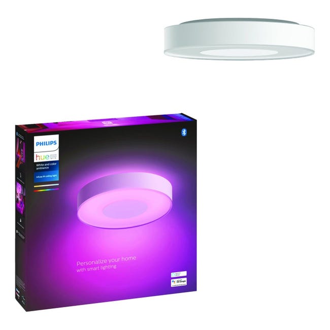 Plafoniera moderno LED Infuse, bianco Ø 38 cm, luce CCT dimmerabile ...
