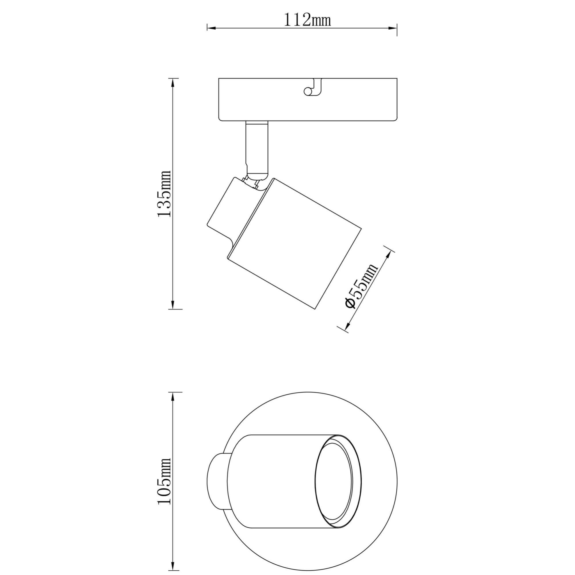Faretto decorativo con fonte luminosa LED Loob cromo, in metallo, 4x5W