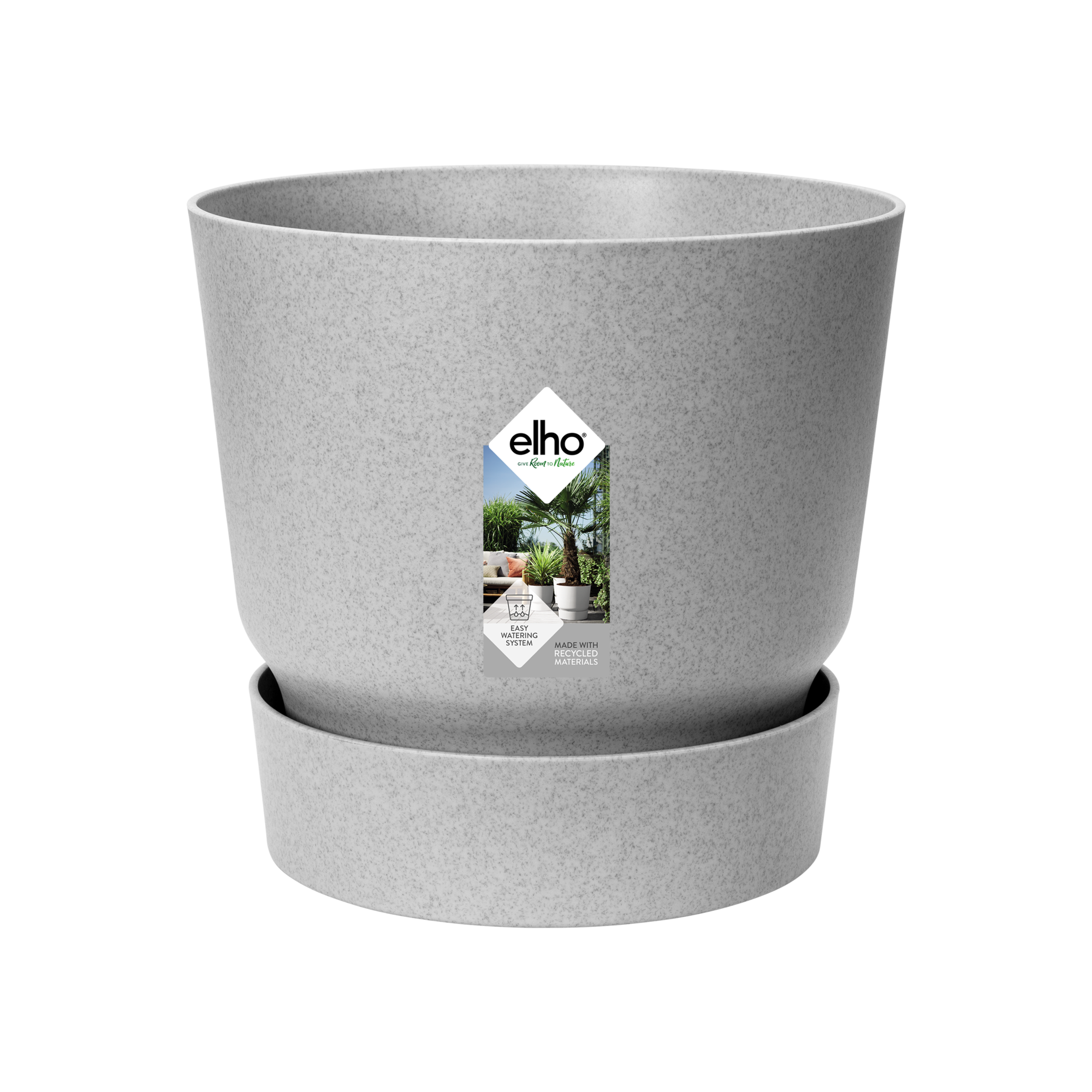 Vaso per piante e fiori Greenville Round ELHO in polipropilene