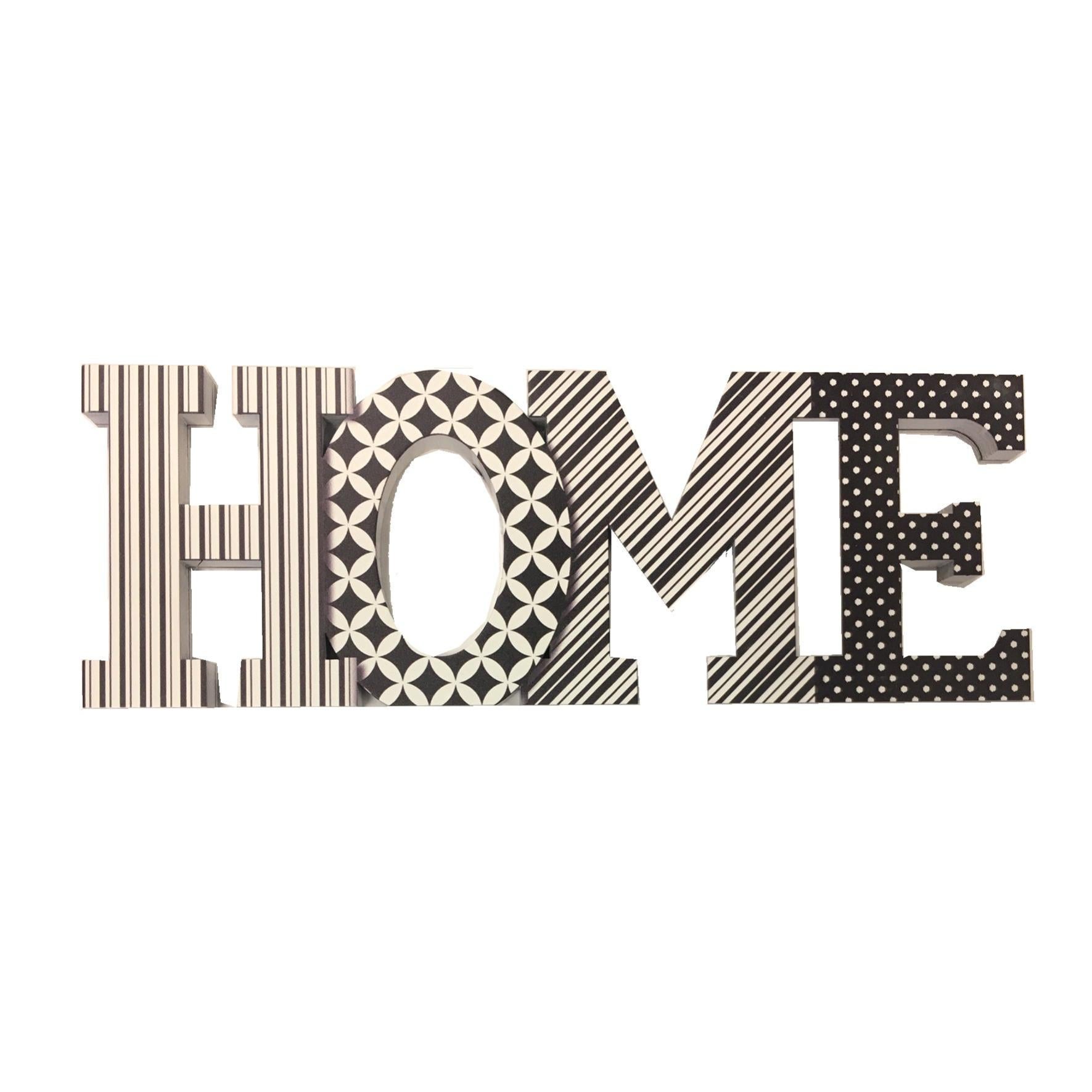 Scritta Home Da Arredo in legno - Legno in garage
