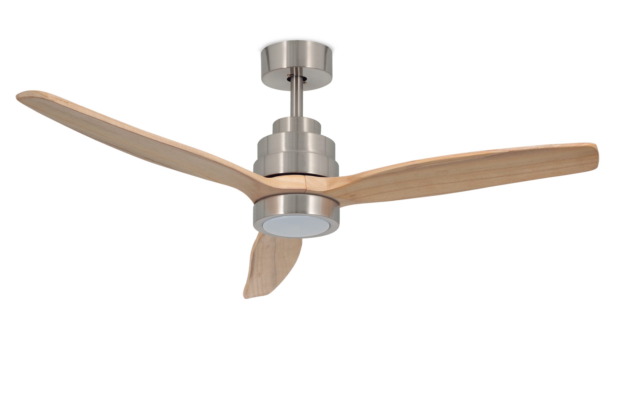 Ventilatore Soffitto 4 Pale Legno Noce - 130cm Con Luce E 3 Velocità - Foto 12