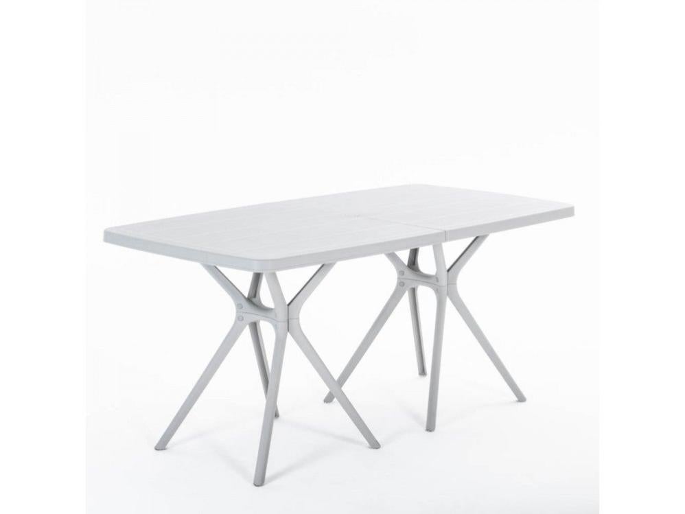 Tavolo Da Giardino In Legno Acacia Pieghevole 160x85 Cm - Con Portaombrellone E Certificato FSC