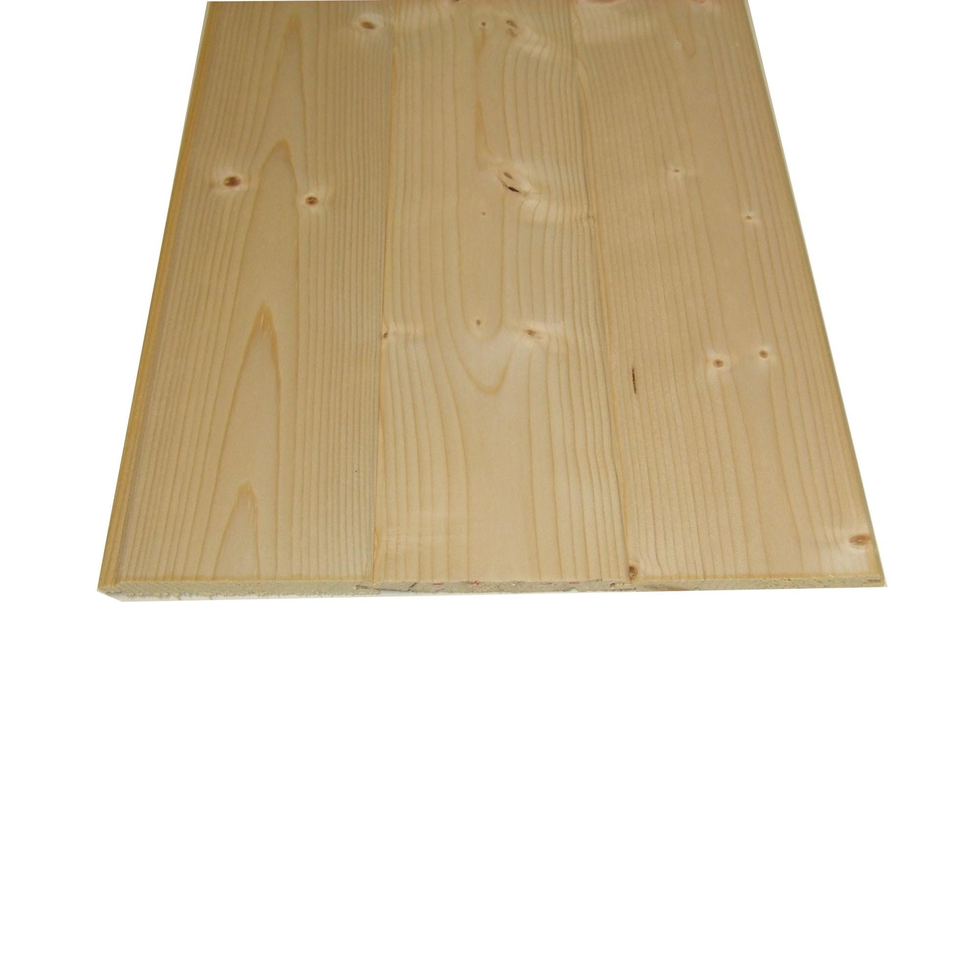 Listelli perline doghe legno abete 10x200x1cm conf 10 perline copertura in  legno 8005938180727
