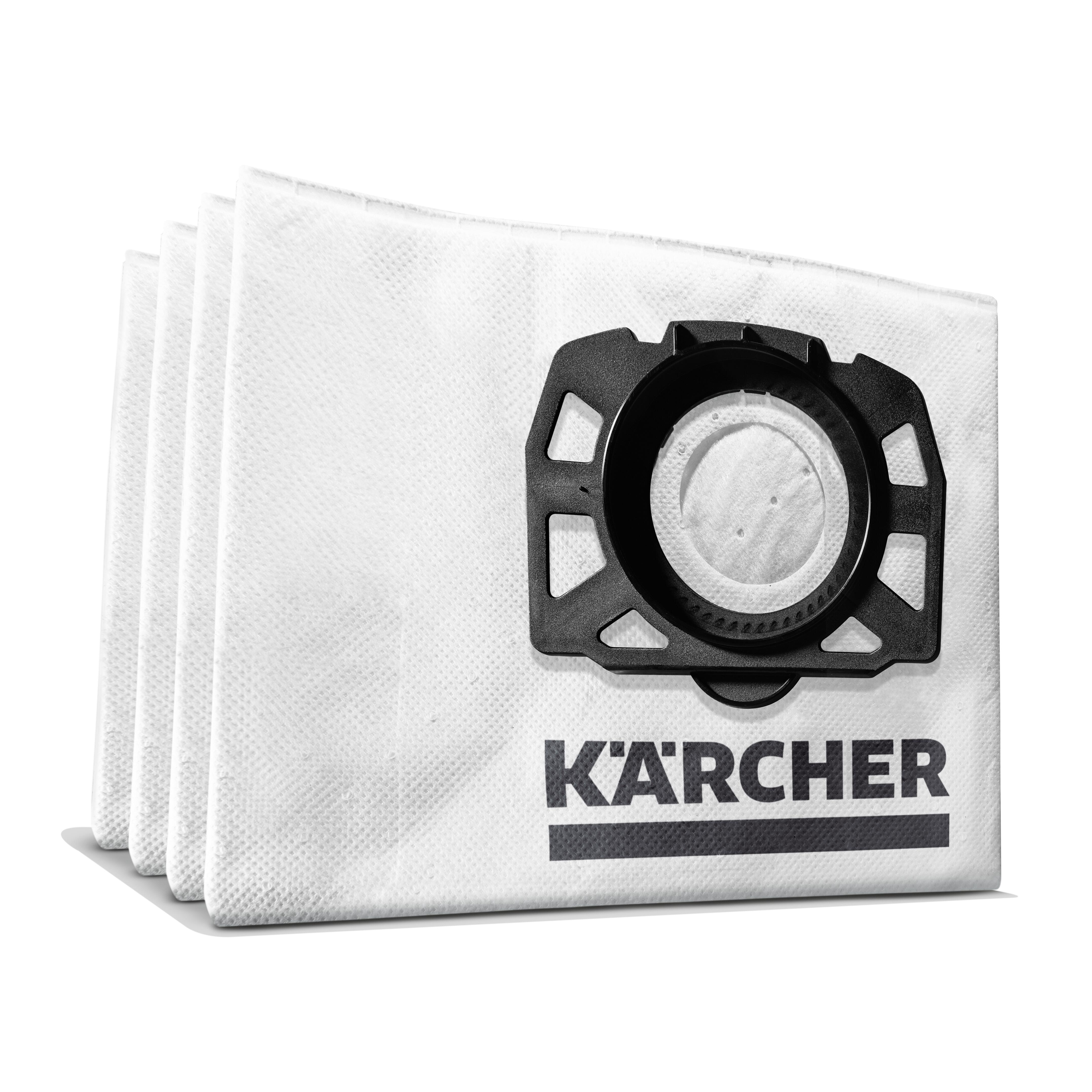 Vhbw 10x sacchetti compatibile con Kärcher KNT 2 Premium AS, MV 2, SE 2001  aspirapolvere - in microfibra, 24,5cm x 23,5cm, bianco