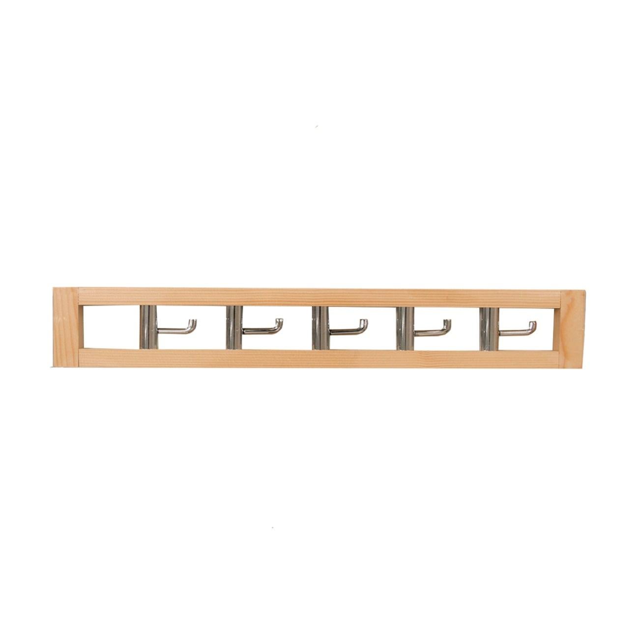 Appendiabiti in legno con 5 ganci TIMO