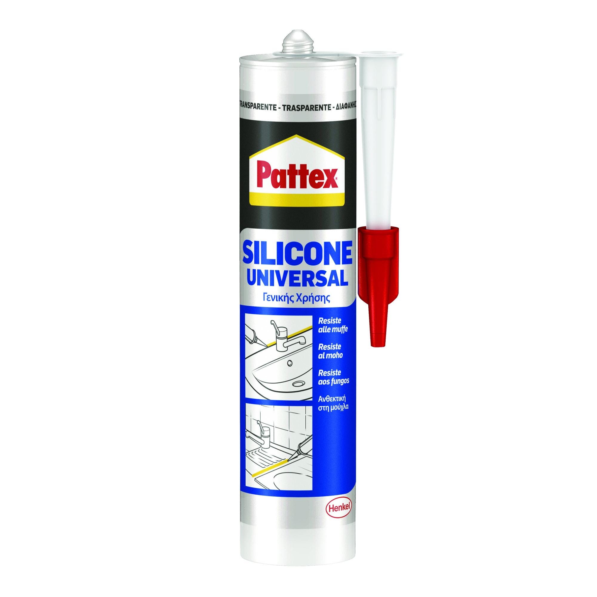 Silicone sigillante PATTEX Universale trasparente 280 ml
