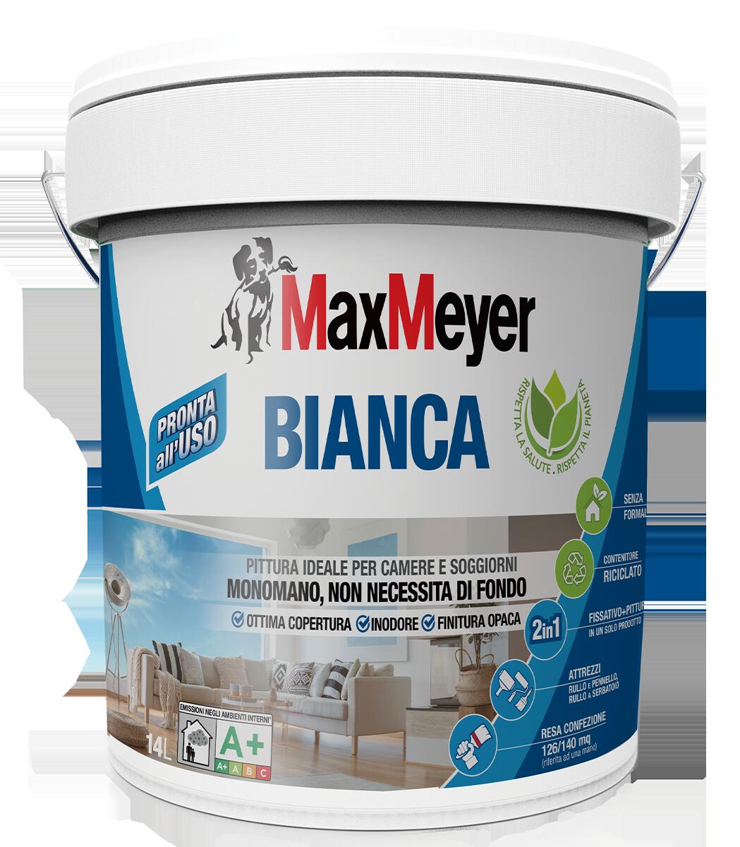 Pittura per interni lavabile, MAXMEYER Subito Bianco A+ bianco opaco, 14 L
