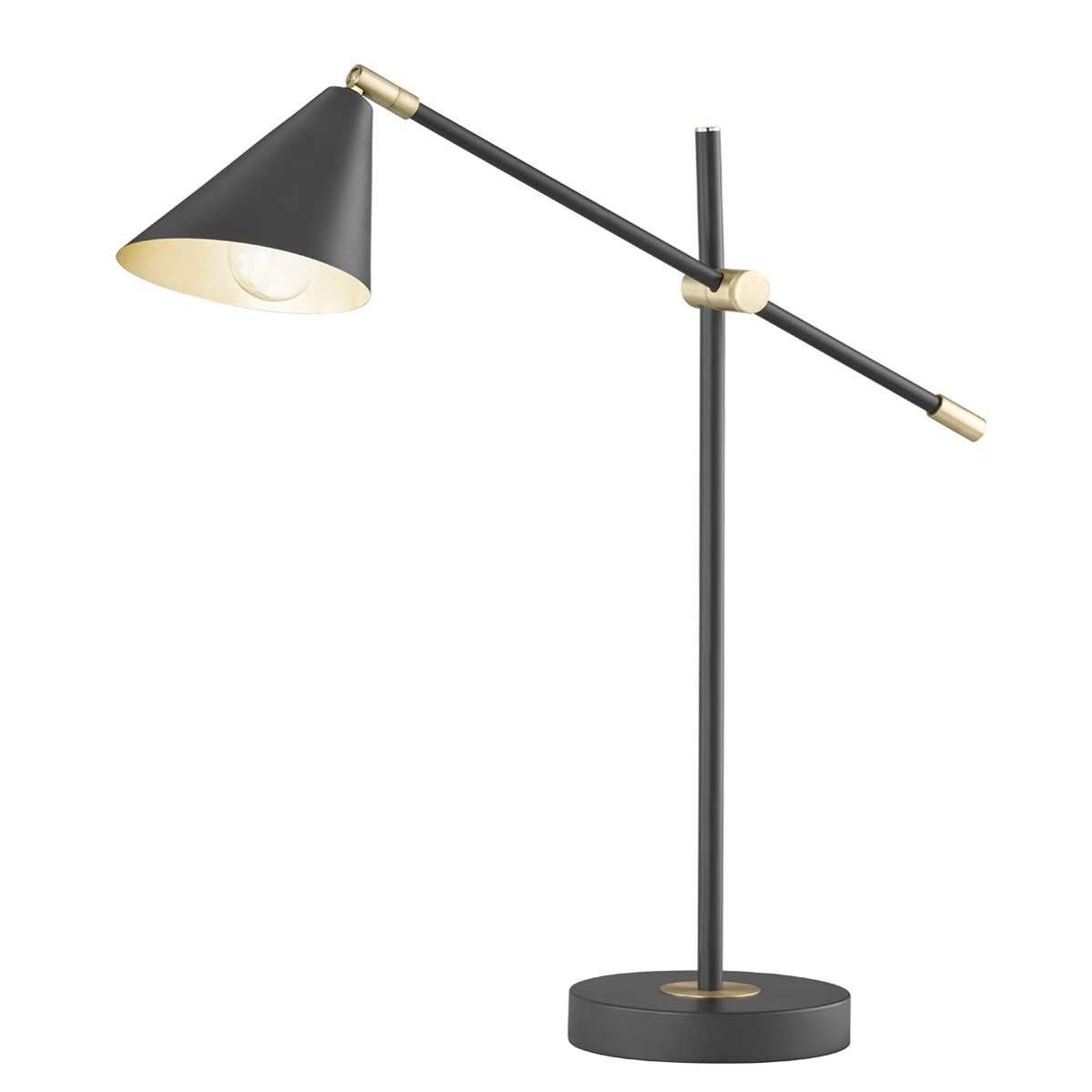 Lampada LED da tavolo Odeon, nera, orientabile