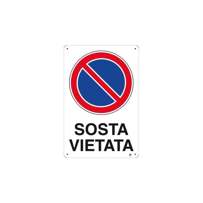 Cartello segnaletico sosta vietata anche di notte, acquista su Cartello segnaletico sosta vietata anche di notte, acquista su
