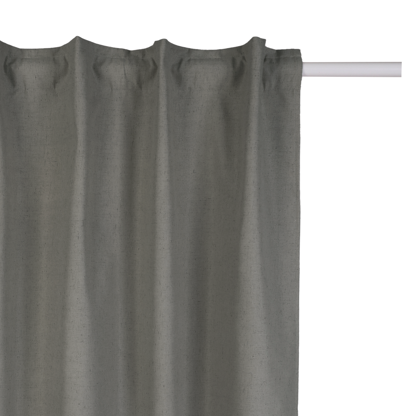 Joyswahl Tenda A Pacchetto In Voile Trasparente 120x155 Cm - Grigio Argento - Con Passanti E Nastro Arricciato