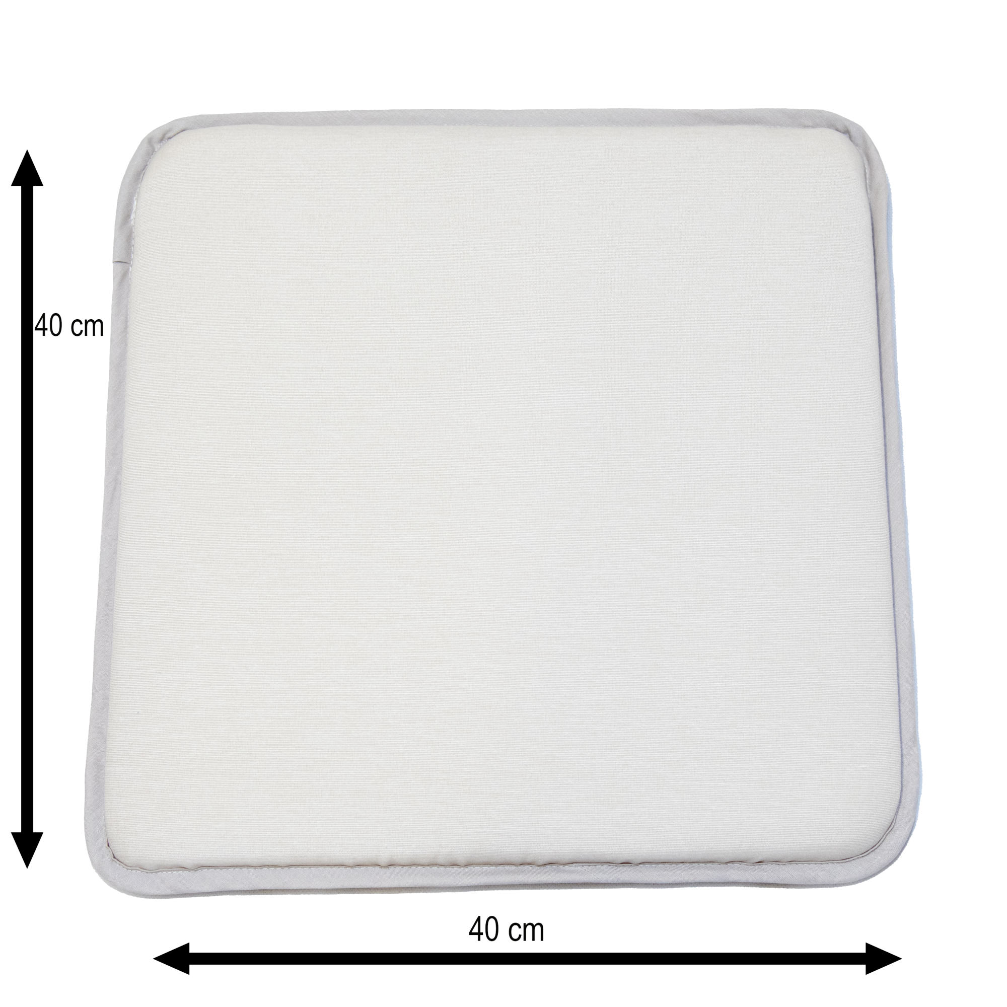 Cuscino Divano 2SORT 40x40 Cm Bianco Poliestere Lavabile In Lavatrice Con Zip - 5