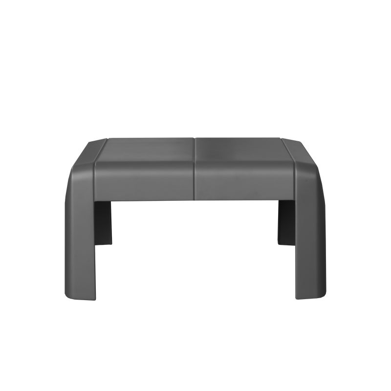Tavolino da esterno Halios NATERIAL struttura e superficie in resina grigio / argento 43.18x47.77cm