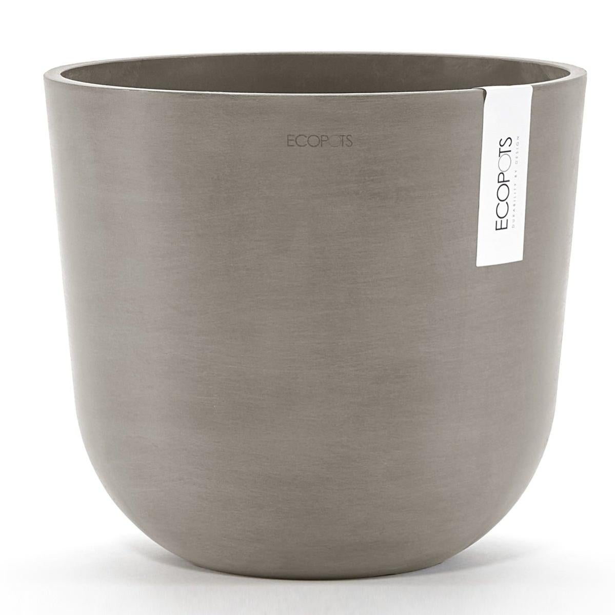 Vaso per piante e fiori Amsterdam ECOPOTS in plastica grigio H 70 cm